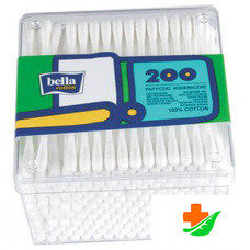 Ватные палочки BELLA пластмассовая упаковка 200шт