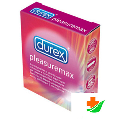Презервативы DUREX Pleasuremax с кольцами и пупырышками 3 шт в Барнауле