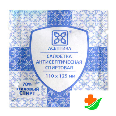 Салфетка спиртовая АСЕПТИКА 110*125 мм №1 в Барнауле