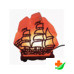 Соляная лампа WONDER LIFE «Кораблик с деревянной картинкой» 4-5 кг в Барнауле