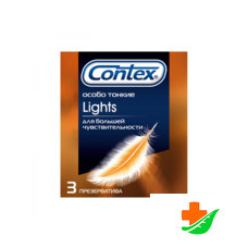 Презервативы CONTEX Lights максимально чувствительные 3шт