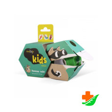Бинт кинезио тейп KINEXIB KINEXIB Classic Kids (зеленый с енотом) кинезио-тейп 4cм x 4м