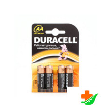 Батарейка DURACELL Original пальчиковые AA LR6, 4шт